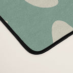 Green blossom floral botanical pattern Desk Mat Gallery Image 4