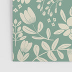 Green blossom floral botanical pattern Poster Gallery Image 3