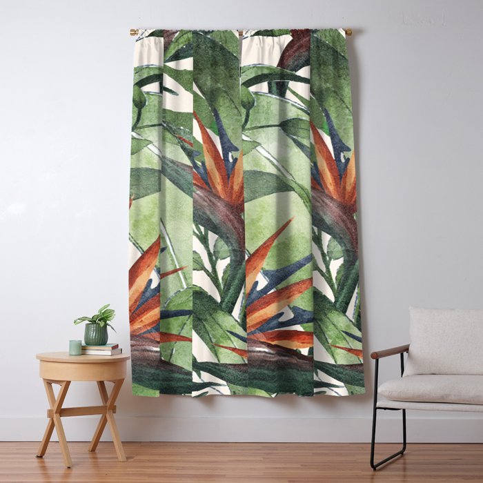 Tropical Flora I Window Curtain Gallery Image 5