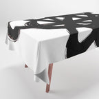 Ink Confusion White Background Tablecloth Gallery Image 1
