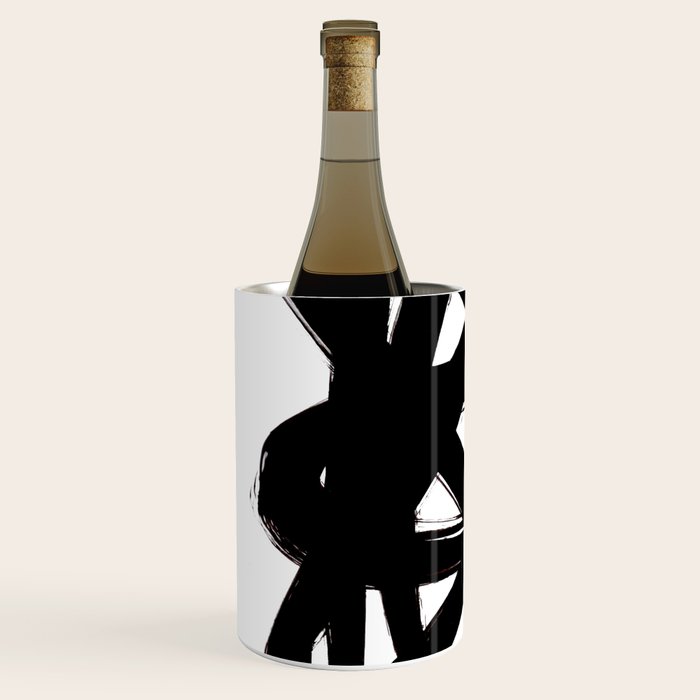 Ink Confusion White Background Wine Chiller Gallery Image 2