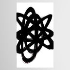 Ink Confusion White Background Tablecloth Gallery Image 2