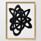 Ink Confusion White Background Serving Tray Gallery Image 1