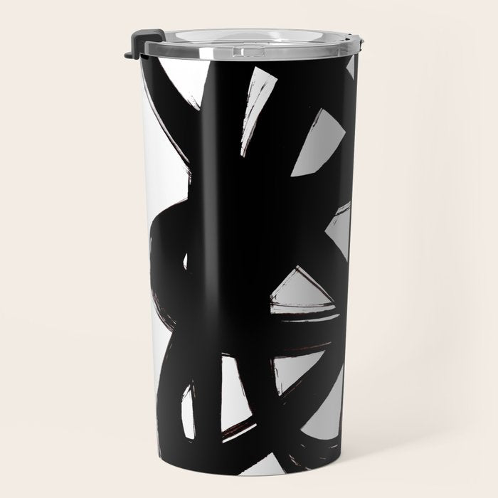 Ink Confusion White Background Travel Mug Gallery Image 3