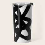 Ink Confusion White Background Travel Mug Gallery Image 2