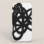 Ink Confusion White Background iPhone Case Gallery Image 1