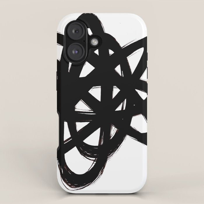 Ink Confusion White Background iPhone Case Gallery Image 1
