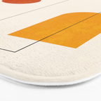 Minimal Geometric Shapes 65 Bath Mat Gallery Image 3