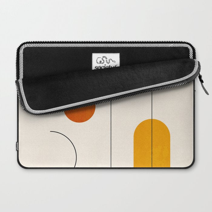 Minimal Geometric Shapes 65 Laptop Sleeve Gallery Image 2