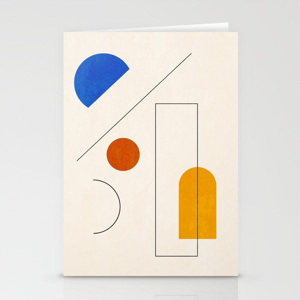 Minimal Geometric Shapes 65 Stationery Card Gallery Image 2