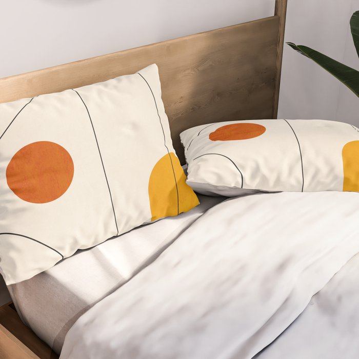 Minimal Geometric Shapes 65 Pillow Sham Gallery Image 2