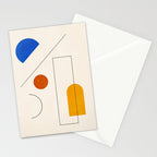 Minimal Geometric Shapes 65 Stationery Card Gallery Image 2