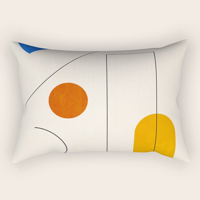 Minimal Geometric Shapes 65 Rectangular Pillow Gallery Image 1