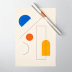 Minimal Geometric Shapes 65 Wrapping Paper Gallery Image 1