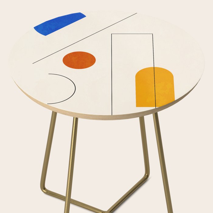 Minimal Geometric Shapes 65 Side Table Gallery Image 2