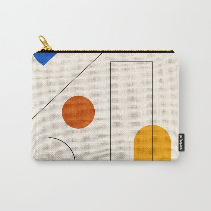 Minimal Geometric Shapes 65 Carry All Pouch Gallery Image 1