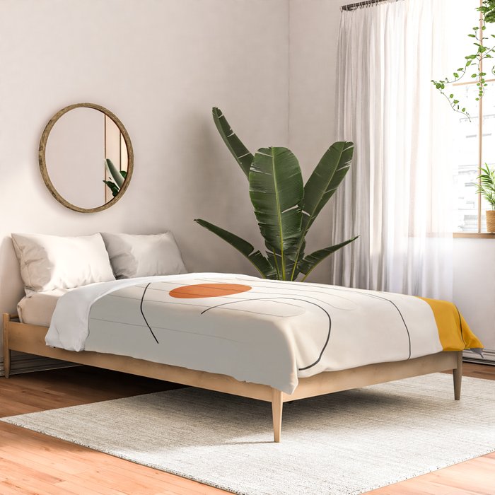 Minimal Geometric Shapes 65 Comforter Gallery Image 2
