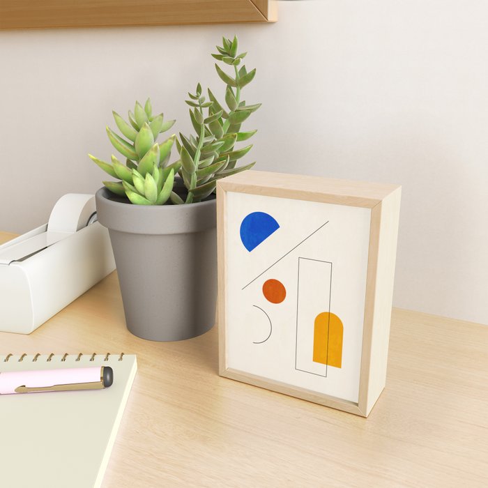 Minimal Geometric Shapes 65 Mini Art Print Gallery Image 2