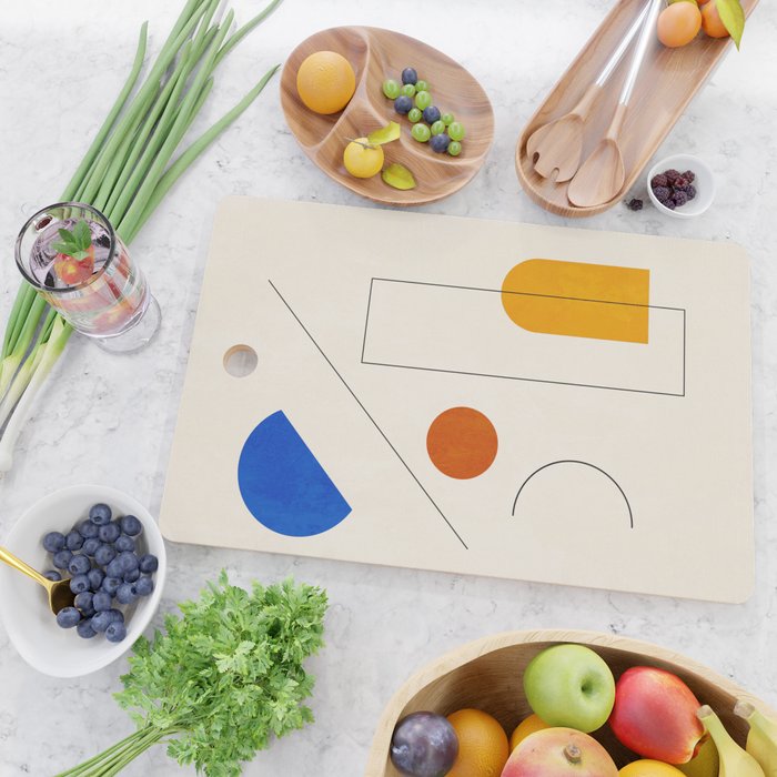 Minimal Geometric Shapes 65 Cutting Board Gallery Image 2