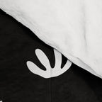 Black and white abstract organic shape pattern Comforter Gallery Image 4