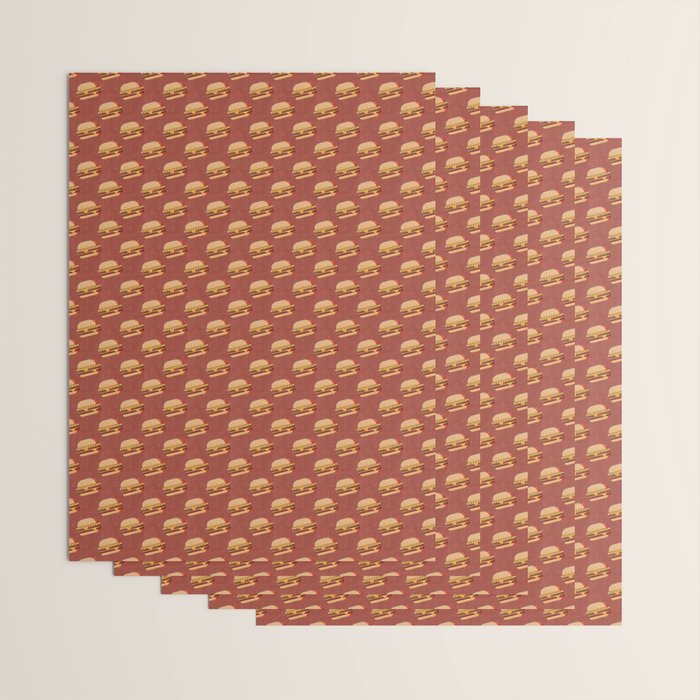 FAST FOOD / Burger - pattern Wrapping Paper Gallery Image 3
