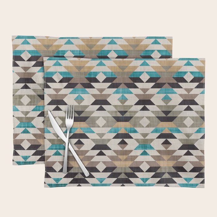 Southwestern Boho Art Prints Placemat Gallery Image 1