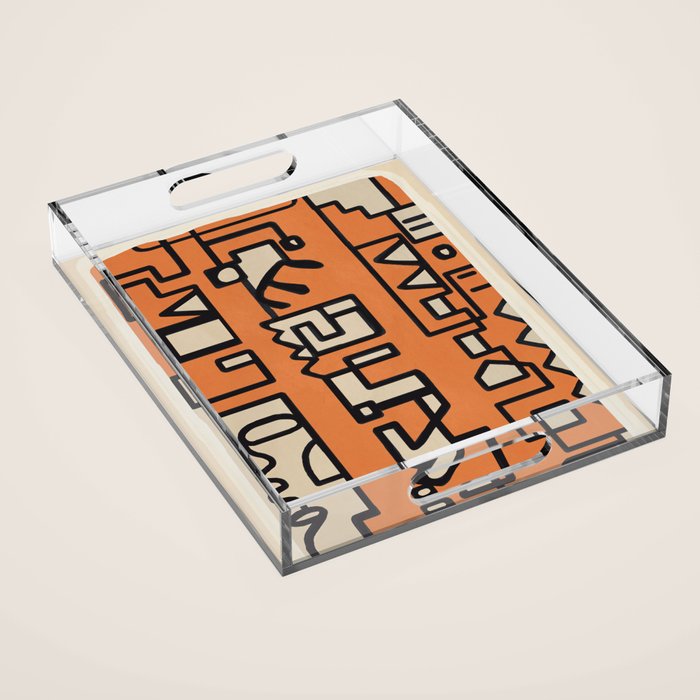 Abstract Line Movement 11 Acrylic Tray Gallery Image 1