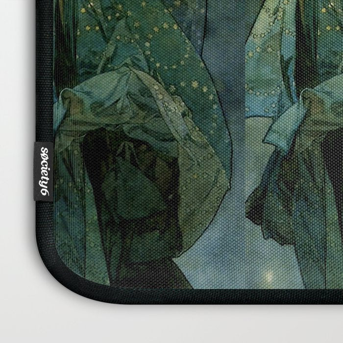 Alphonse Mucha "The Moon and the Stars Series: The Moon" Laptop Sleeve Gallery Image 3