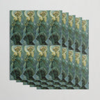 Alphonse Mucha "The Moon and the Stars Series: The Moon" Wrapping Paper Gallery Image 3