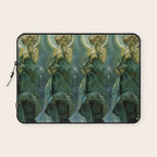 Alphonse Mucha "The Moon and the Stars Series: The Moon" Laptop Sleeve Gallery Image 1