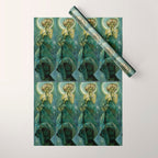 Alphonse Mucha "The Moon and the Stars Series: The Moon" Wrapping Paper Gallery Image 1