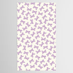 Violet Stripe Bow Ribbon Tablecloth Gallery Image 2