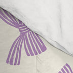 Violet Stripe Bow Ribbon Comforter Gallery Image 4