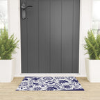 Mexican Talavera Blue Tiles Pattern by Akbaly Welcome Mat Gallery Image 3
