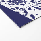 Mexican Talavera Blue Tiles Pattern by Akbaly Welcome Mat Gallery Image 2