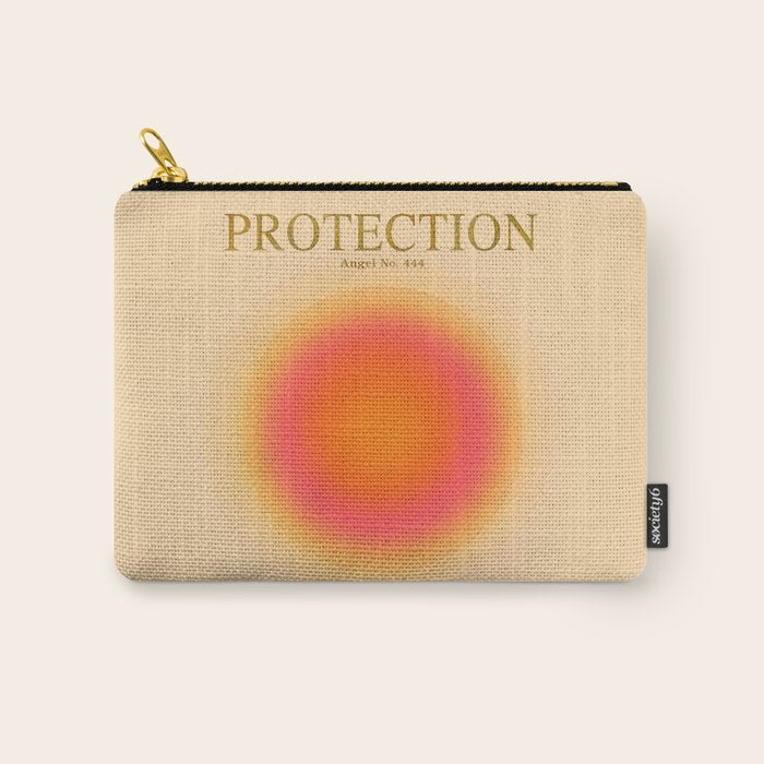 Gradient Angel Numbers: Angel Number 444 - Protection Carry All Pouch Gallery Image 1