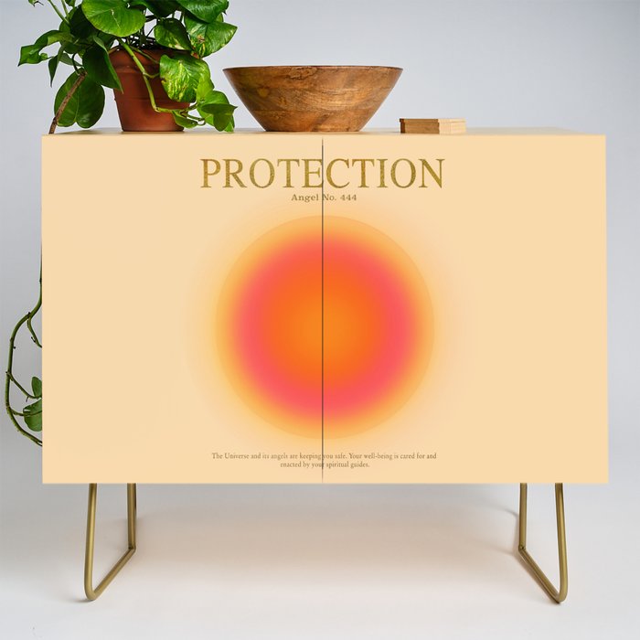 Gradient Angel Numbers: Angel Number 444 - Protection Credenza Gallery Image 1