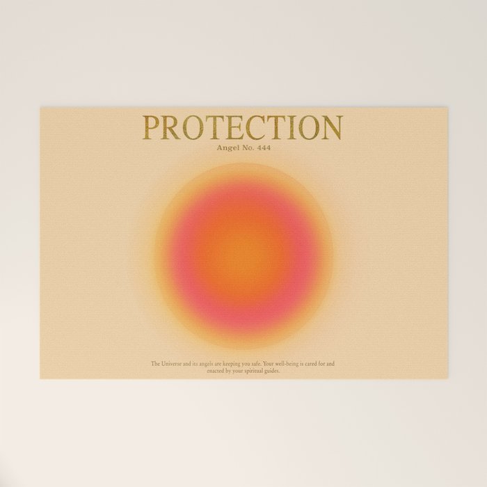 Gradient Angel Numbers: Angel Number 444 - Protection Welcome Mat