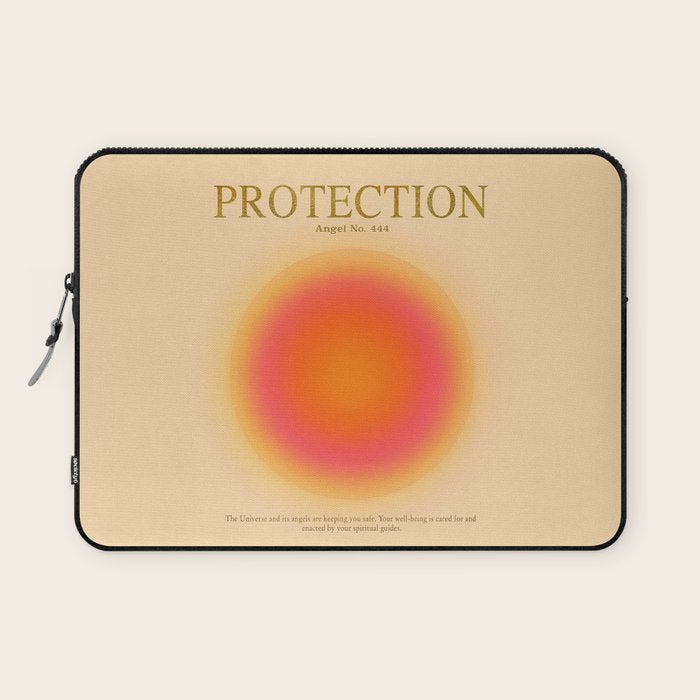Gradient Angel Numbers: Angel Number 444 - Protection Laptop Sleeve Gallery Image 1