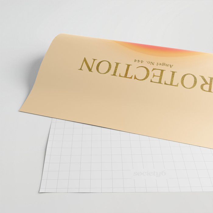 Gradient Angel Numbers: Angel Number 444 - Protection Wrapping Paper Gallery Image 2