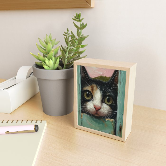 Peeping Mini Art Print Gallery Image 2