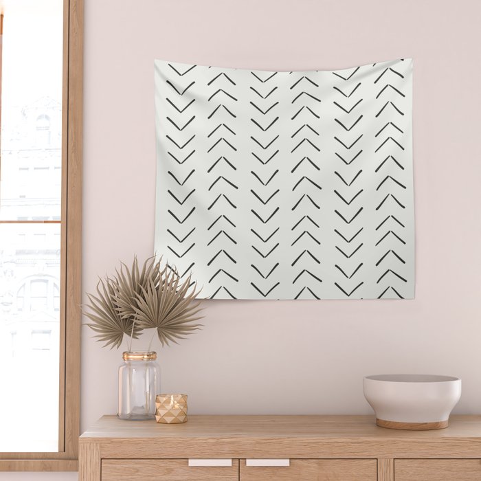 Boho Big Arrows in Cream Wall Tapestry Gallery Image 2
