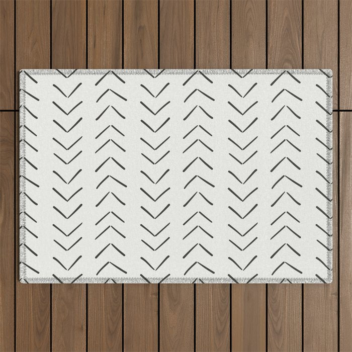 Boho Big Arrows in Cream Outdoor Rug Gallery Image 1