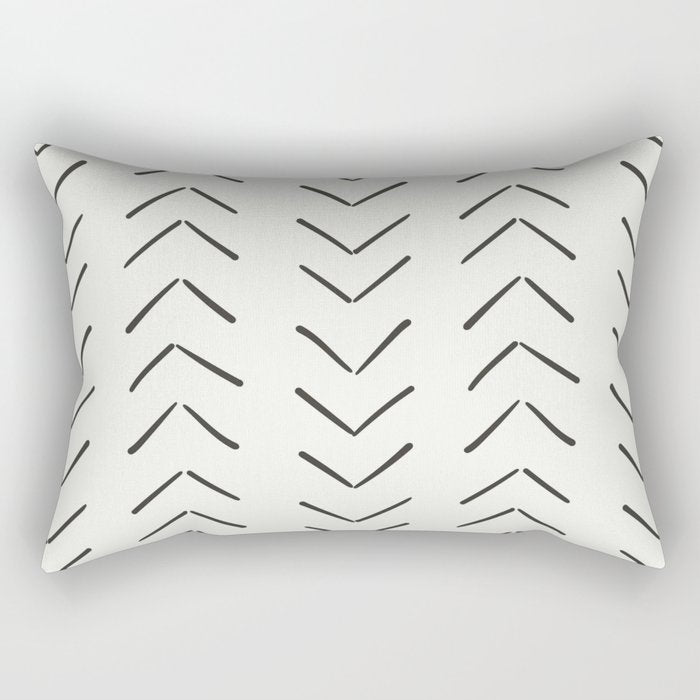 Boho Big Arrows in Cream Rectangular Pillow Gallery Image 1
