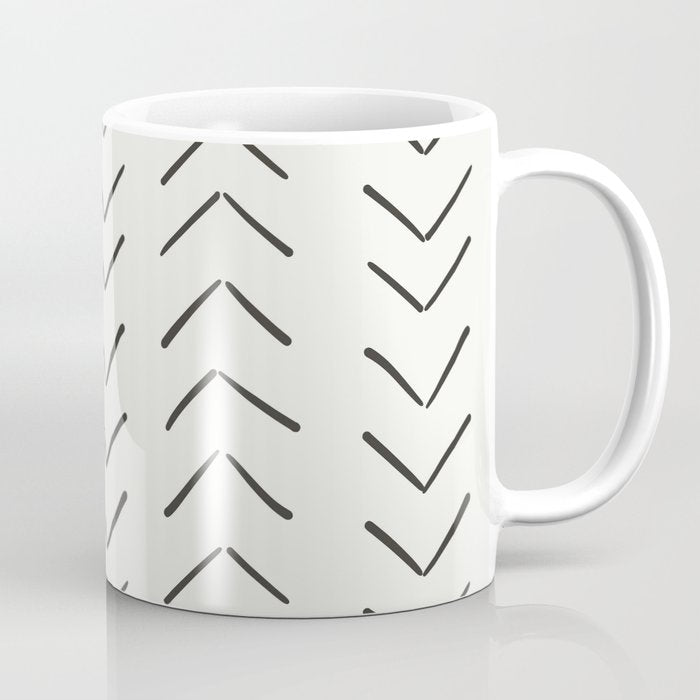 Boho Big Arrows in Cream Coffee Mug Gallery Image 1