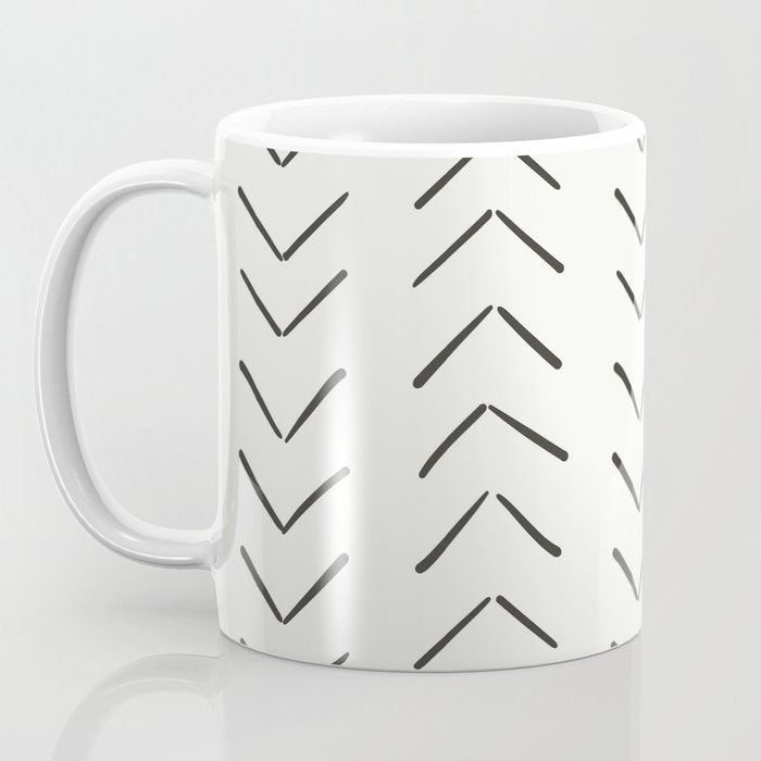 Boho Big Arrows in Cream Coffee Mug Gallery Image 3