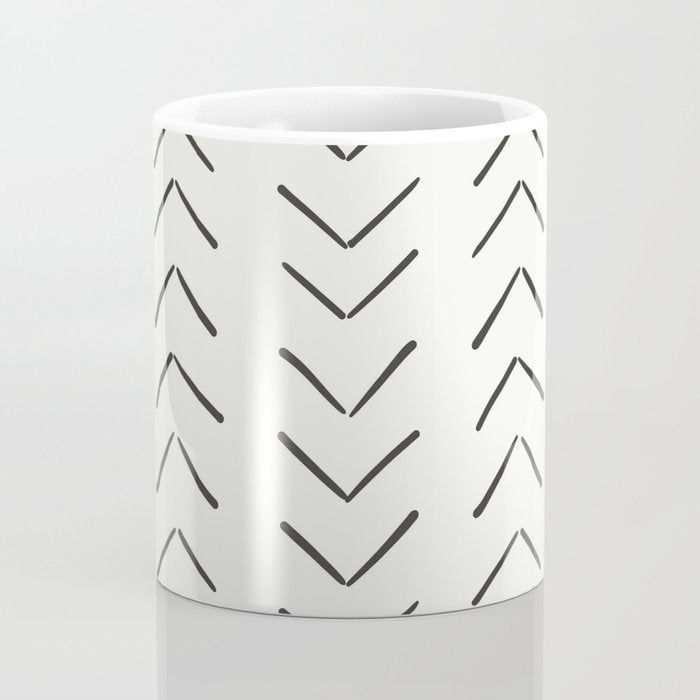 Boho Big Arrows in Cream Coffee Mug Gallery Image 4