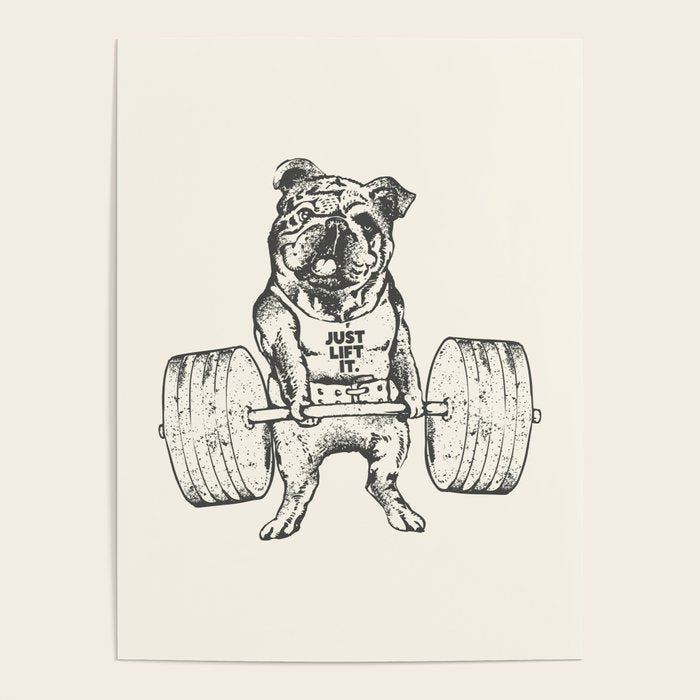 English Bulldog Lift Poster Gallery Image 4