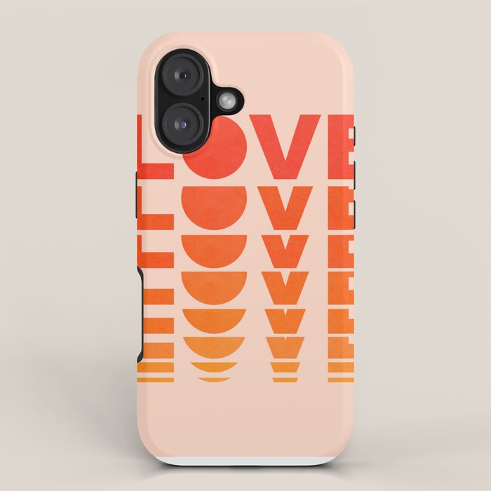 Abstraction_LOVE_SUNSET_Minimalism_001 iPhone Case Gallery Image 1