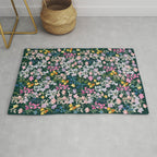 Wildflower Field on Pine Grove - Pink, Orange, Blue, & Purple Rug Gallery Image 1